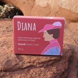 Diana with Raspberry Cordial Potato Soap - Bright & Fruity